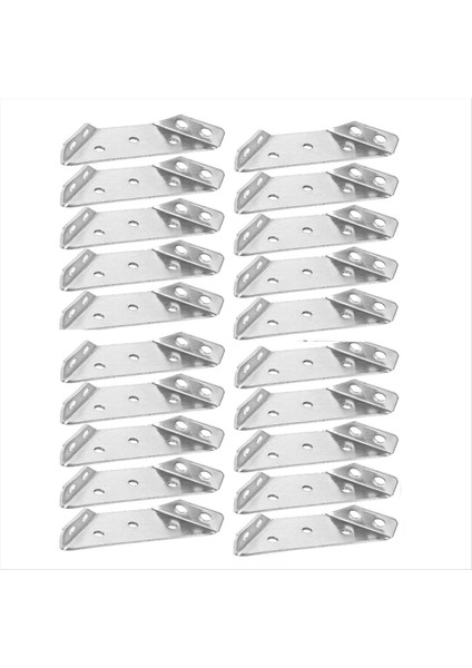 20PCS Evrensel Mobilya Köşe Konnektörü, Açılı Bağlantı Konnektörü Mobilya Üçgen Destek Çerçevesi (Yurt Dışından)