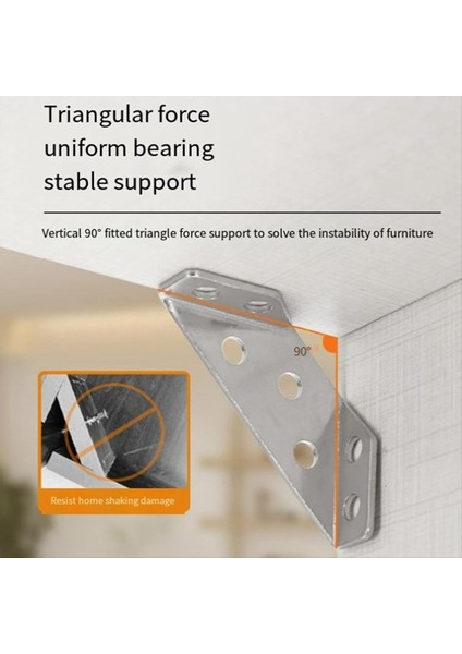 20PCS Evrensel Mobilya Köşe Konnektörü, Açılı Bağlantı Konnektörü Mobilya Üçgen Destek Çerçevesi (Yurt Dışından) fırsatları