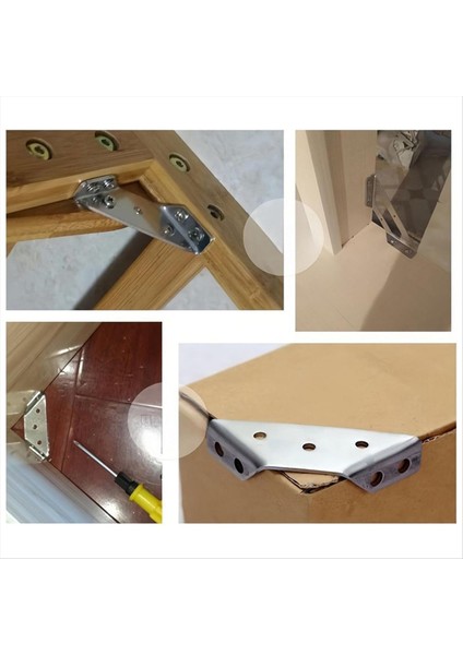 20PCS Evrensel Mobilya Köşe Konnektörü, Açılı Bağlantı Konnektörü Mobilya Üçgen Destek Çerçevesi (Yurt Dışından) indirimleri
