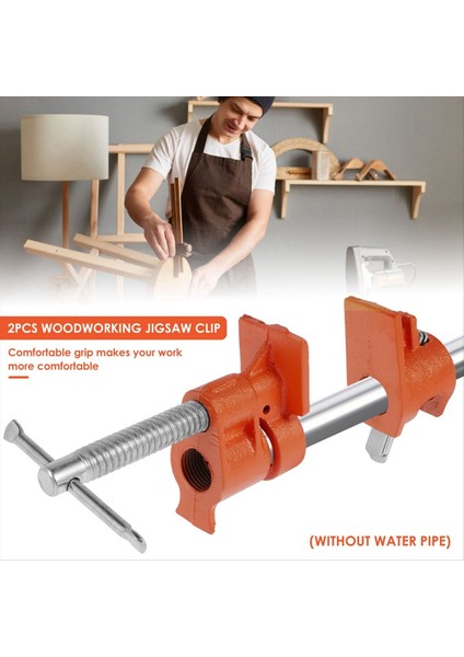 2pcs 1/2 Inç Boru Kelepçeleri Metal 1/2 Inç Siyah Tüp Kelepçesi Set Ahşap Işleme Aletleri Marangoz Için Ayarlanabilir Ahşap Kelepçe (Yurt Dışından) modelleri