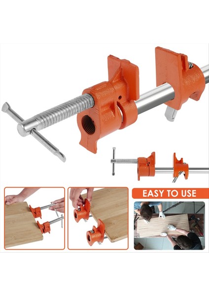 2pcs 1/2 Inç Boru Kelepçeleri Metal 1/2 Inç Siyah Tüp Kelepçesi Set Ahşap Işleme Aletleri Marangoz Için Ayarlanabilir Ahşap Kelepçe (Yurt Dışından) fırsatları