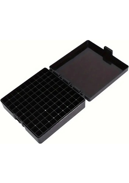 Açık Atış Eğitimi Taşınabilir 100 Pcs 9mm Mermi Saklama Kutusu Pp Malzeme Snap Kapak Tabancası Aksesuarları Güvenli Boxcolor: Siyah (Yurt Dışından)