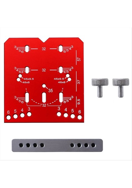 Dolap Menteşe Jig, Ayarlanabilir Sondaj Mesafesi 35MM Matkap Kılavuzu Gizli Menteşe Jig, 45/48MM Iki Delikli Mesafe Menteşe (Yurt Dışından)