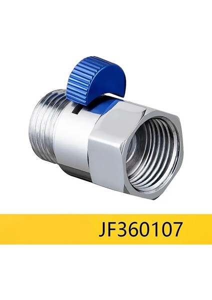 Duş Su Durdurma Vanası Tam Pirinç G1/2 "akış Hızlı Kontrol Kapanma Valfi Duş Başlığı Su Koruyucu Tuvalet Sprey Tabancası Renk: JF360107 (Yurt Dışından)