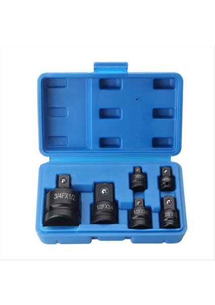 6pcs Adaptör Pnömatik Kılıf Kafası 1/2 Ila 3/4 Mavi Plastik Kutu Otomobil Torku Mekanik Donanım Ürünleri (Yurt Dışından) indirimleri