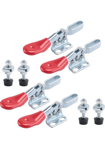 4pcs Hızlı Serbest Bırakma Kelepçesi GH-201 Antislip Yatay 59LBS Makine Çalışma, Ahşap Işleme Için Kapasite Tutma Kapasitesi (Yurt Dışından) modelleri