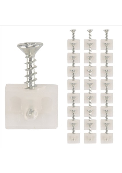 50 Adet Çekmece Destekleri, Beyaz Plastik Çekmece Dip Sarkma Onarım Sabitleme Mobilya Için Vidalar ile Tamir Takma (Yurt Dışından) fiyatları