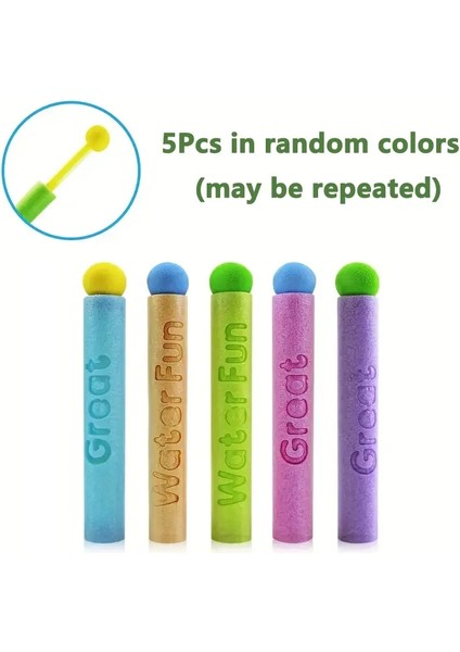 5/10 Adet Çocuklar Için Su Tabancası Yaz Köpük Su Tabakası Su Squirter Soaker Blaster Atıcı Açık Yüzme Havuzu Plaj Oyunları Toycolor: 5pcs Rastgele Renkler (Yurt Dışından)