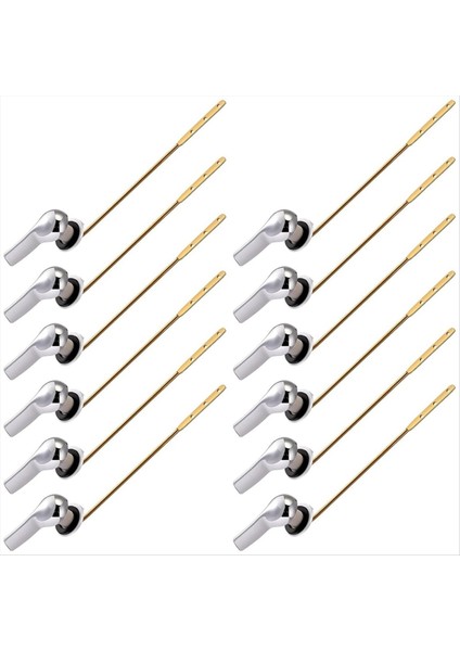 12 Adet Tuvalet Kolu Kolu Sifon Değiştirme, Pirinç Evrensel Yıkama Kolu Kaplama Sapı Çoğu Ön Montaj Tuvalet (Yurt Dışından)