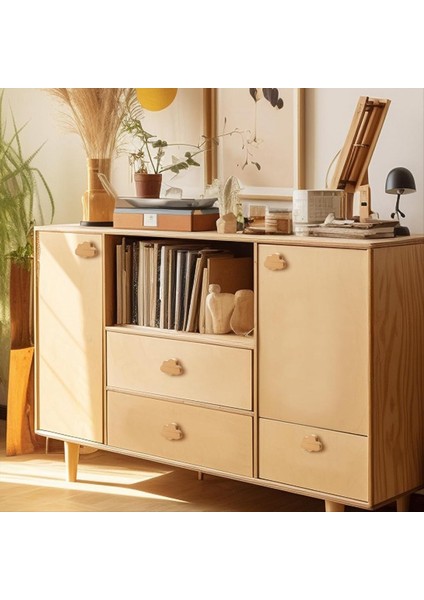 Boho Dresser Knobs- 12 Paket Dayanıklı Kayın Ahşap Çekme Knobs Bulut Şeklindeki Ahşap Şifoniyer Dolaplar, Mobilyalar Için Çekiyor (Yurt Dışından) fırsatları