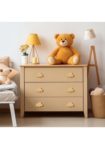 Boho Dresser Knobs- 12 Paket Dayanıklı Kayın Ahşap Çekme Knobs Bulut Şeklindeki Ahşap Şifoniyer Dolaplar, Mobilyalar Için Çekiyor (Yurt Dışından) indirimleri