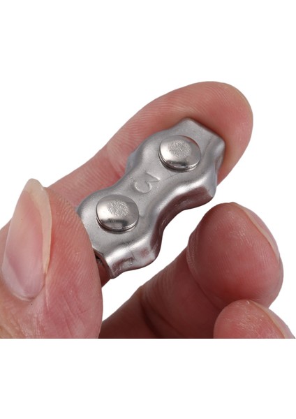 10 Adet 3mm Dubleks Klipsler Paslanmaz Çelik Tel Kablo Halat Tutamak Kelepçeler Kaliper (Yurt Dışından) fırsatları