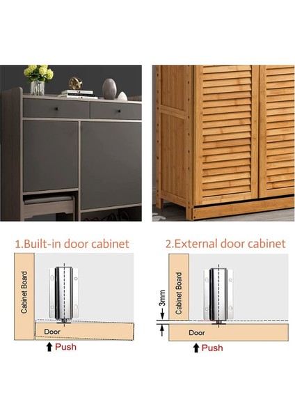 Tek Itme Mandalları Açık Kapı Yakalamaya Itin Mutfak Dolabı Çizmek Için Manyetik Mandal Dokunma Açacağı Yakınına Itin (Yurt Dışından) fiyatları