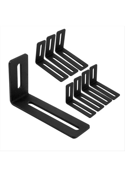 4 Inç Ayarlanabilir Açı Braketi, 8 Adet Ağır Hizmet Tipi Lood, L-Şekilli Köşe Desteği Yuvalı, Dik Açılı Parantez (Yurt Dışından)