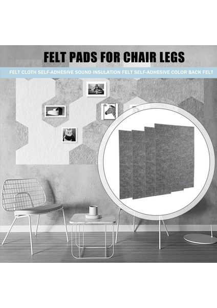 Sandalyeler Için Kendi Kendine Yapışkan Keçe Kaymaları, 5 mm Kalınlığında Sandalye, Mobilya, Zemin, Sandalye Bacak Paketi Için Kayma Keçe (Yurt Dışından) indirimleri