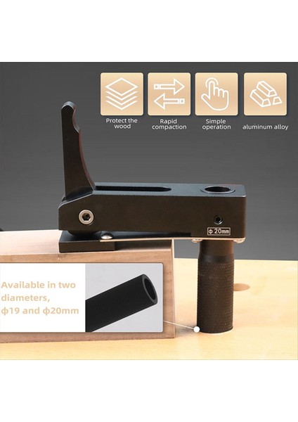 Ahşap Işleme Masaüstü Hızlı Oyunculuk Tut Tut Kelepçesi Masaüstü Klipsi Ahşap Işleme Tezgahları Için Hızlı Sabit Klip 19MM Köpek Deliği Aracı (Yurt Dışından) fırsatları