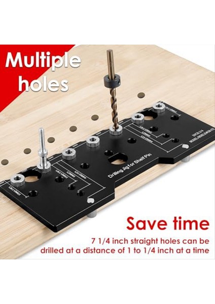 Raf Pimi Jig 1/4 Inç Alüminyum Alaşım Raf Pim Kılavuzu Hassas Kabine Montaj Şablonu Jig Raf Pimi Delme Şablonu (Yurt Dışından) modelleri