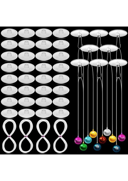 120 Paket Kendinden Yapışkan Tavan Kancaları, Açık Telli Yuvarlak Asılı Klipsleri Asmak Için (Yurt Dışından) fiyatları