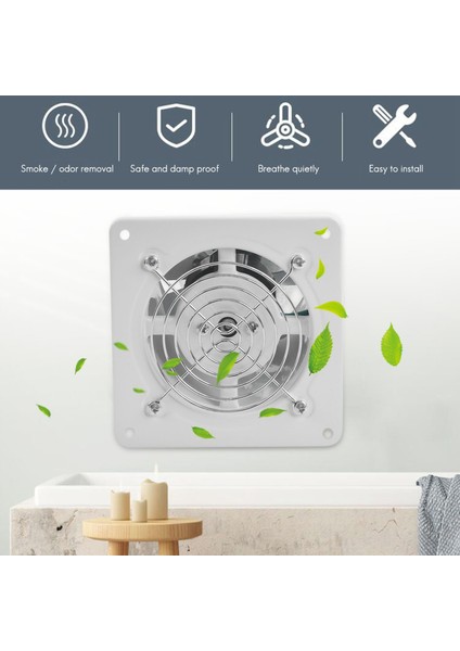 4 Inç 20W 220V Yüksek Hızlı Egzoz Fanı Tuvalet Mutfak Banyo Asma Duvar Cam Cam Küçük Ventilatör Egzoz Fanları (Yurt Dışından) fiyatları