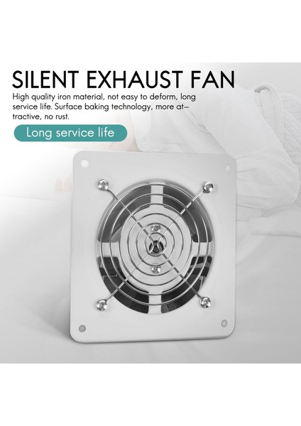 4 Inç 20W 220V Yüksek Hızlı Egzoz Fanı Tuvalet Mutfak Banyo Asma Duvar Cam Cam Küçük Ventilatör Egzoz Fanları (Yurt Dışından) modelleri