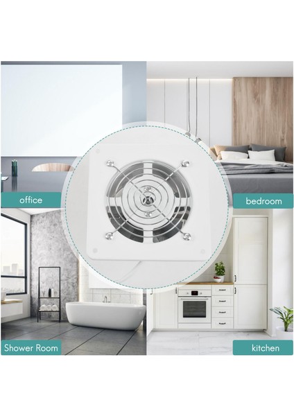 4 Inç 20W 220V Yüksek Hızlı Egzoz Fanı Tuvalet Mutfak Banyo Asma Duvar Cam Cam Küçük Ventilatör Egzoz Fanları (Yurt Dışından) fırsatları