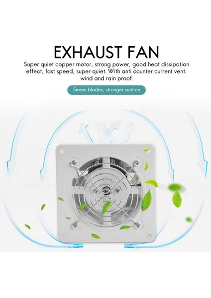 4 Inç 20W 220V Yüksek Hızlı Egzoz Fanı Tuvalet Mutfak Banyo Asma Duvar Cam Cam Küçük Ventilatör Egzoz Fanları (Yurt Dışından) indirimleri