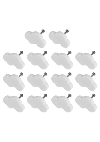 Çocuk Odası Için Düğmeler, 14 Mobilya Düğmesi Paketi, Çekmece Tutamakları, Dekoratif Çizgi Film Bulut Şekli Çekmece Düğmeleri (Yurt Dışından) fiyatları