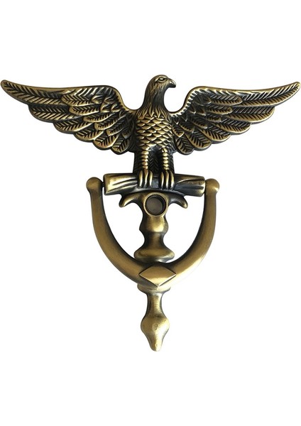Antika Kapı Knocker Çinko Alaşım Kartal Kafa Knocker Ön Kapı Ev Dekor Halka Mobilya Kolu Donanım Nakavt (Yurt Dışından)