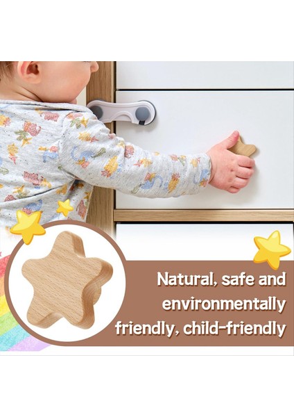 Boho Dresser Knobs-12 Pack Dayanıklı Ahşap Çekmece Knobs Yıldız Şeklinde Ahşap Dresser Dolap, Mobilya Için 24 Screws ile Çekiyor (Yurt Dışından) indirimleri