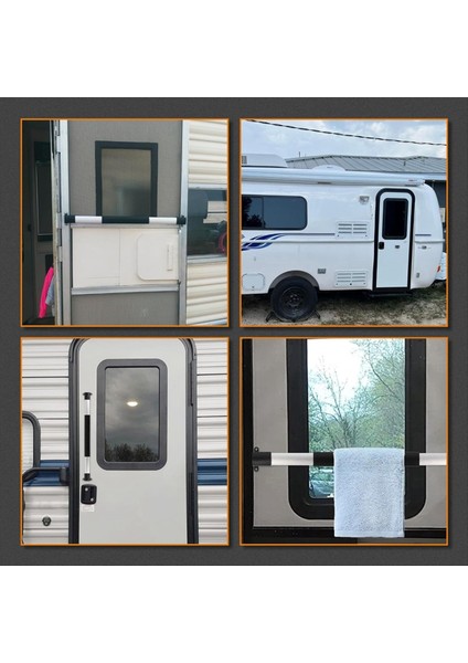 Rv Ekran Kapı Tutucu Rv Kapı Kolu 21-5/8 Inçten 28-5/8 Inç Arasında Ayarlanabilir Seyahat Römorku Için Tutma Çubuğu (Yurt Dışından) fırsatları