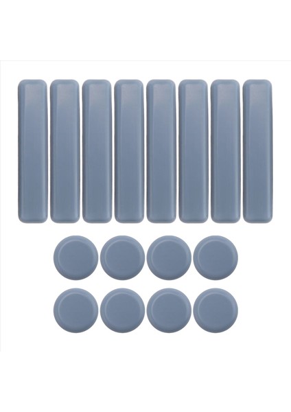16 Pcs Mobilya Kayar Ptfe Kaydırıcılar Kendi Yapışkan Mobilya Kaymaları Mobilya Için Yuvarlak Kare Seti Kolay Taşıma (Yurt Dışından)