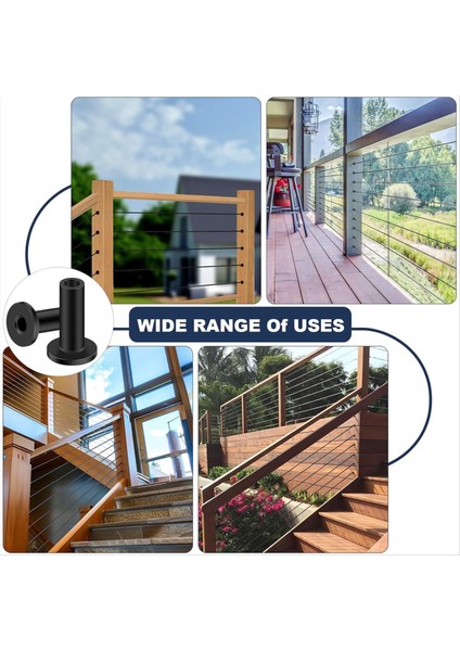 80 Pcs Paslanmaz Çelik Koruyucu Kovalar 1/8in Tel Halat Kablo Korkuluk, T316 Ahşap Dönemler Için Deniz Sınıfı Koruyucu (Yurt Dışından) modelleri