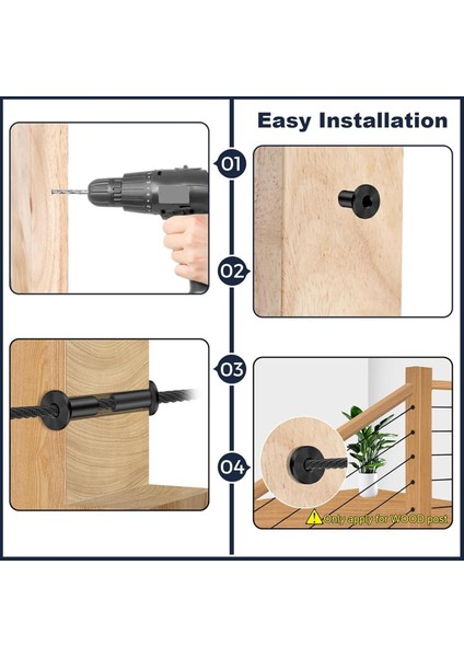 80 Pcs Paslanmaz Çelik Koruyucu Kovalar 1/8in Tel Halat Kablo Korkuluk, T316 Ahşap Dönemler Için Deniz Sınıfı Koruyucu (Yurt Dışından) fırsatları