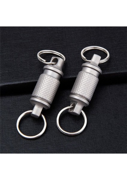 Titanyum Hızlı Bırakma Döner Anahtarlık, Çıkarılabilir Anahtarlık Ağır Hizmet Araba Anahtar Tutucu 2 Pcs (Yurt Dışından) indirimleri
