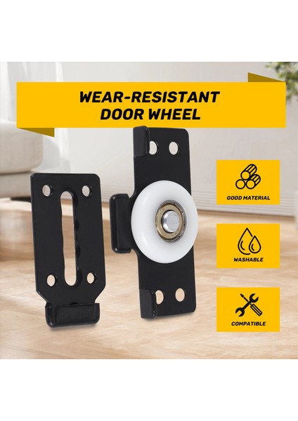 Donanım Aksesuarları 2 Adet Sürgülü Kapı Gardırop Kasnakları Ahşap Kapı Sürgülü Kapı Küçük Asılı Tekerlekler Sessiz Sürgülü Kapı Tekerlekleri (Yurt Dışından) fırsatları