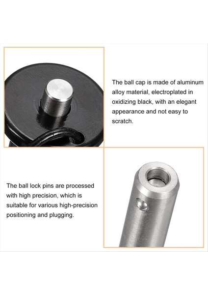 Paslanmaz Çelik Hızlı Serbest Bırakma Pimi 6mm Çapı Top Kilitleme Pimi Ip Büğnesi Kravat Kablosu Kullanılabilir Uzunluk 25MM (Yurt Dışından) modelleri