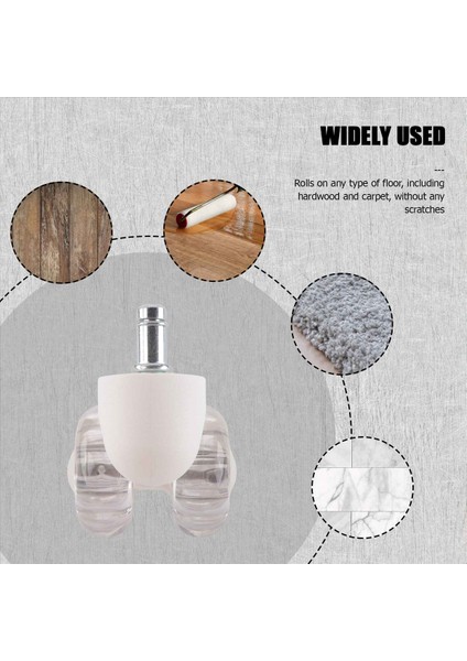 5pcs Ofis Sandalye Tekerlekleri 2 Inç Ağır Hizmetçi Sessiz Masa Sandalye Tekerlekleri Tüm Katlar Için Evrensel Uygun Tekerlekler (Yurt Dışından) fırsatları