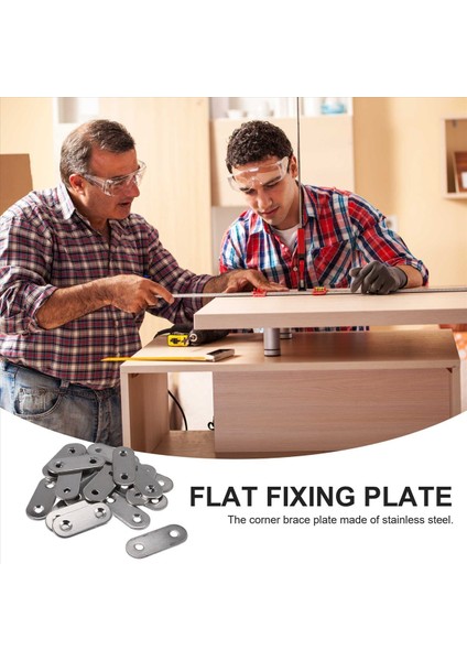 Paslanmaz Çelik Düz Braket Düz Müfettiş Fikir Plakaları 40MM 20 Pcs (Yurt Dışından) fırsatları