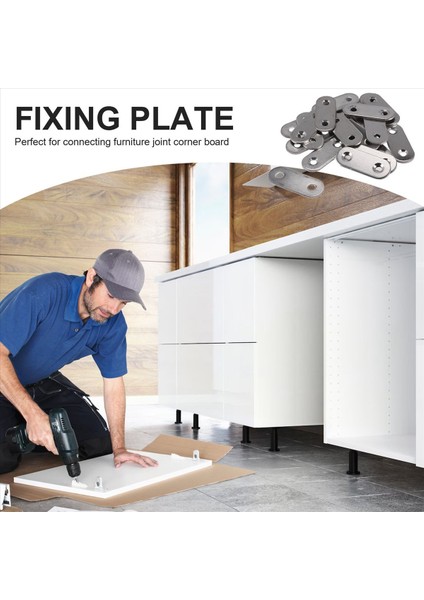 Paslanmaz Çelik Düz Braket Düz Müfettiş Fikir Plakaları 40MM 20 Pcs (Yurt Dışından) indirimleri