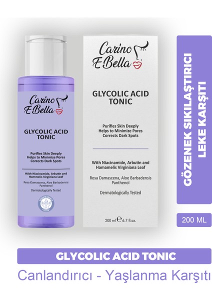 Tüm Cilt Tipleri Aha Glikolik Asit Tonik 200 ml