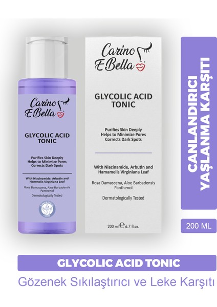 Tüm Cilt Tipleri Aha Glikolik Asit Tonik 200 ml fiyatları