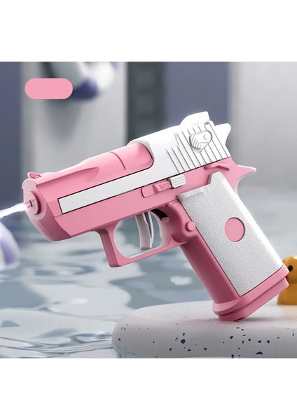 Çocuklar Yaz Mini Çöl Kartal Mekanik Sürekli Ateşleme Su Tabancası Küçük Tabanca Açık Plaj Havuz Oyuncakları Su Ları Hediyeler Renk: Pembe (Yurt Dışından)