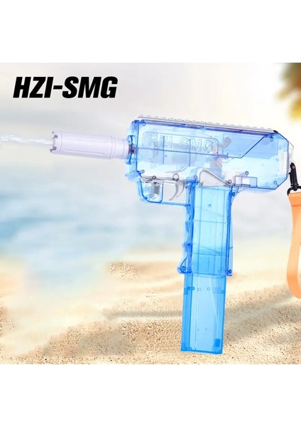Uzi Elektrikli Su Tabancası Tam Otomatik Yüksek Basınçlı Güçlü Erkekler Oyuncaklar Su Spreyi, Su Sıkma ve Su Dövüşü: Siyah (Yurt Dışından)