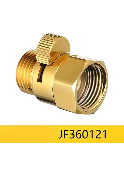 Duş Su Durdurma Vanası Tam Pirinç G1/2 "akış Hızlı Kontrol Kapanma Valfi Duş Başlığı Su Koruyucu Tuvalet Sprey Tabancası Renk: JF360121 (Yurt Dışından)