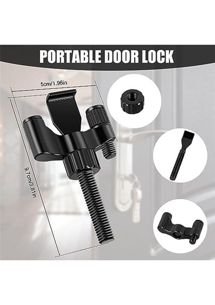2 Adet Taşınabilir Kapı Kilidi, Gezginler Için Otel Kapı Kilitleri, Çinko Alaşım Güvenlik Kapısı Kilidi, Otel Odası Kapısı Için Sağlam Güvenlik (Yurt Dışından) fiyatları