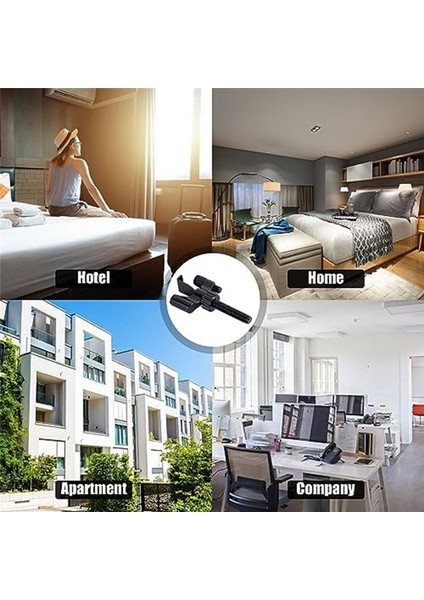 2 Adet Taşınabilir Kapı Kilidi, Gezginler Için Otel Kapı Kilitleri, Çinko Alaşım Güvenlik Kapısı Kilidi, Otel Odası Kapısı Için Sağlam Güvenlik (Yurt Dışından) fırsatları