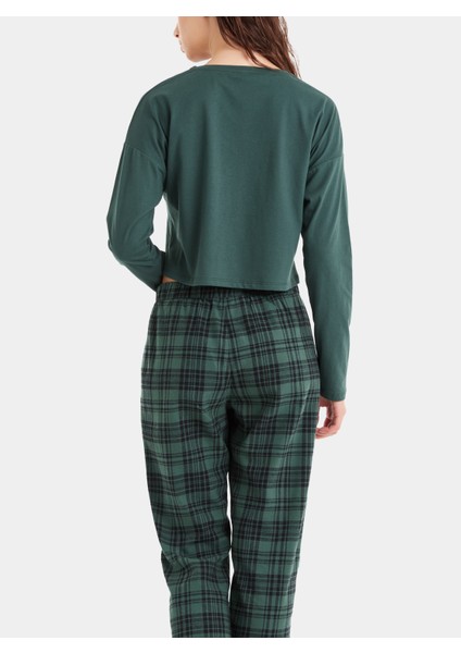 Kadın Pijama Takımı 60476 - Yeşil modelleri