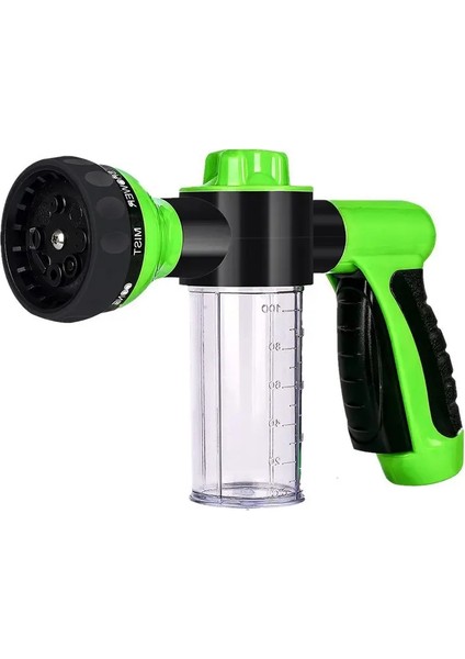 Basınçlı Hortum Nozul Köpük Tabancası 8 Içinde 1 Jet Püskürtme Tabancası Dispenser Bahçe Sulama At Köpek Hayvan Araba Yı Aracı Dropshipping Renk: Yeşil (Yurt Dışından)