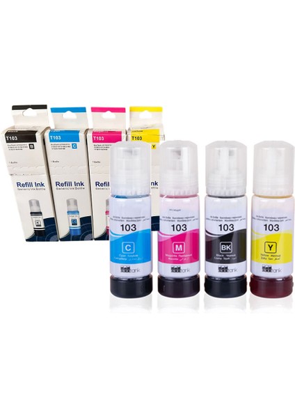 Epson 103 - Epson ecotank L3211 Muadil Mürekkep Seti