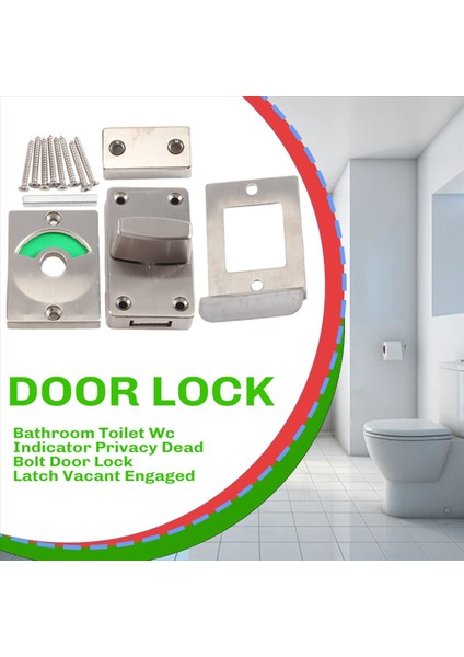 Banyo Tuvalet Wc Göstergesi Gizlilik Ölü Cıvata Kapı Kilit Mandal Boş (Yurt Dışından) fırsatları